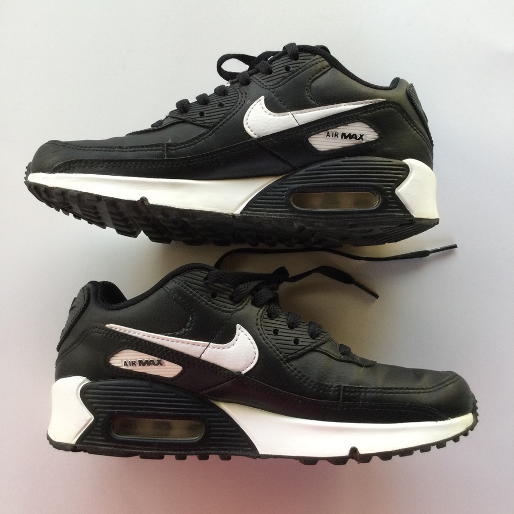 Nike Air Max 90 LTR Kids Youth Sneaker Shoes Black White Size 5.5 unisex CD6864 - Picture 4 of 9